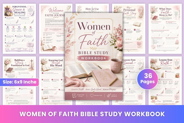 Women of Faith Bible Study Workbook | Printable example image 1