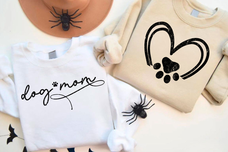 Dog Mom Sleeve SVG PNG, Dog Paws SVG PNG