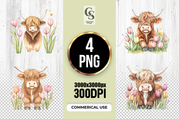 Highland Cow Clipart Image 16