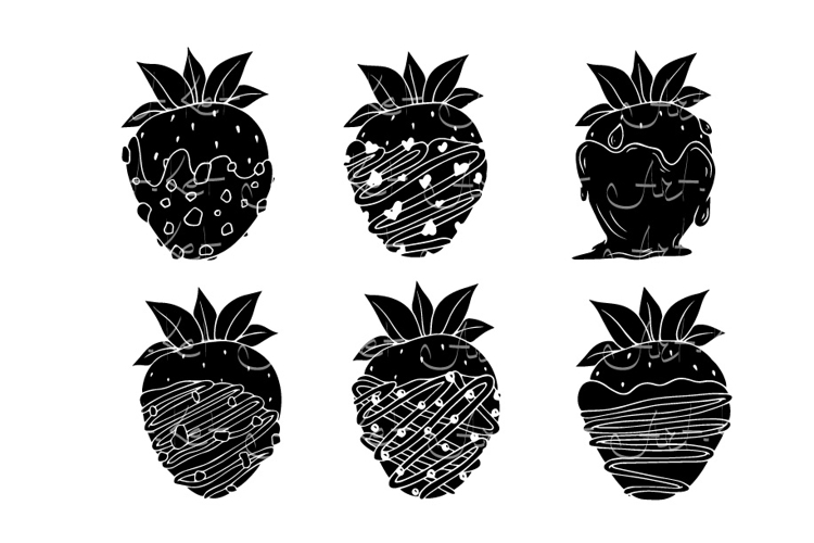 Chocolate Covered Strawberries Clipart 