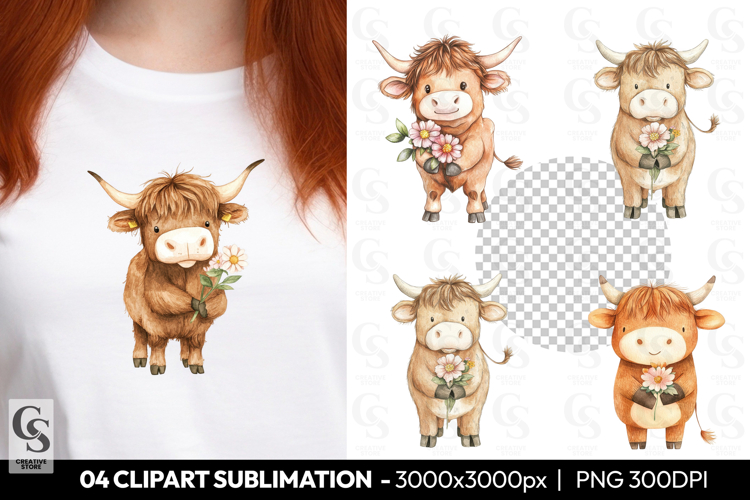 Highland Cow Png Image 2