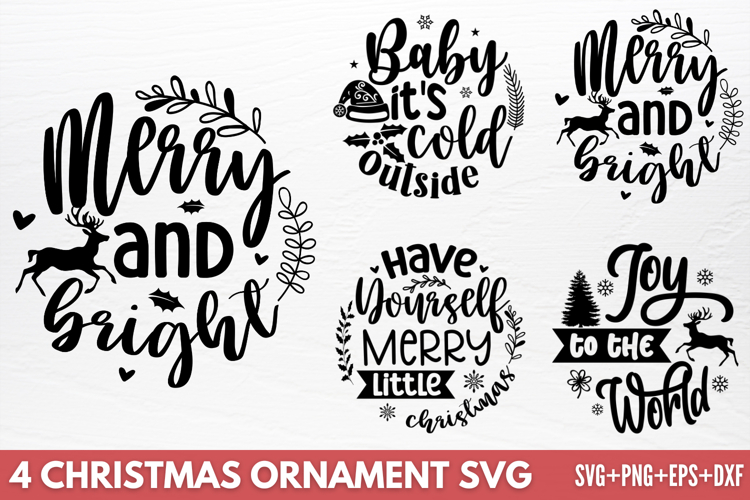 Christmas Ornament Sublimation Designs Image 12