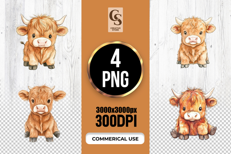 Highland Cow Clipart Image 7