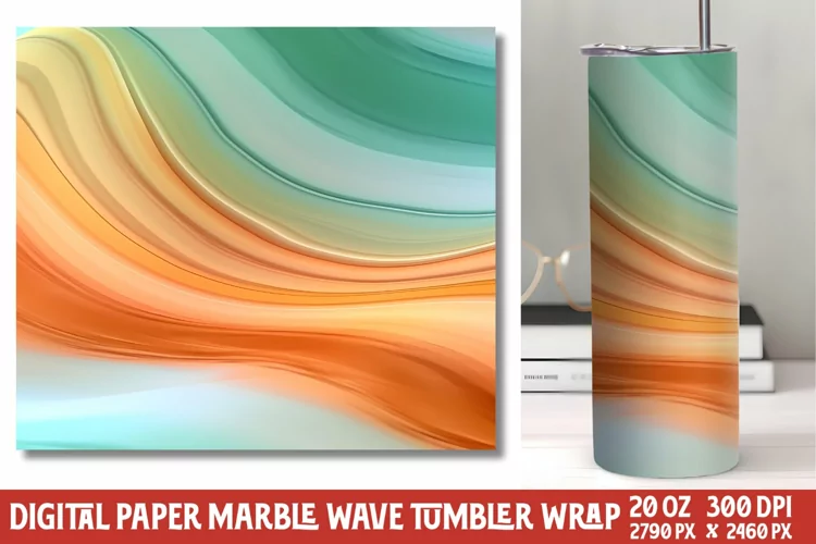 Marvel Wave Tumbler Wrap Sublimation