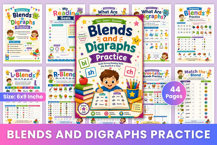 Blends and Digraphs Practice