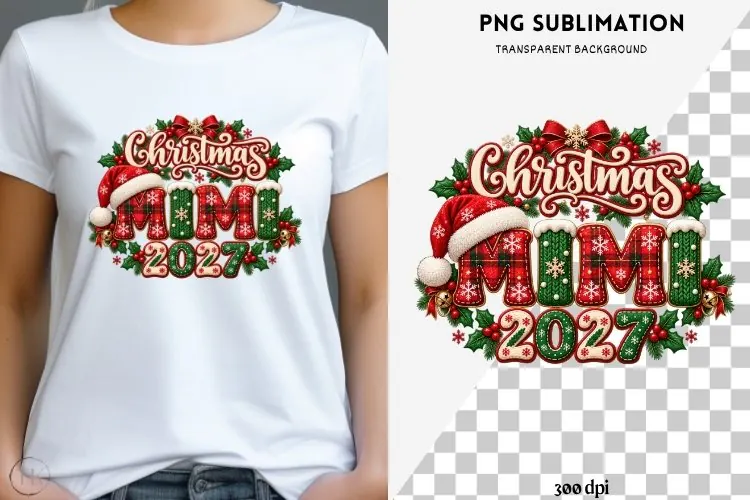 Family Christmas png design for T-shirts