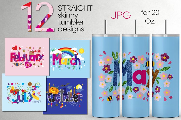 Glitter Sublimation Tumbler Design Image 15