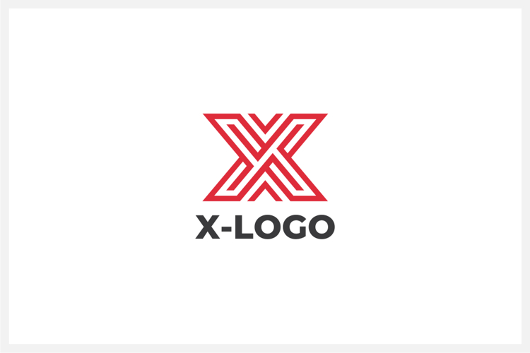 Geometric Letter X Logo Design Vector