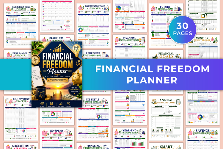Financial Freedom Planner | Budget, Savings, Debt & Wealth