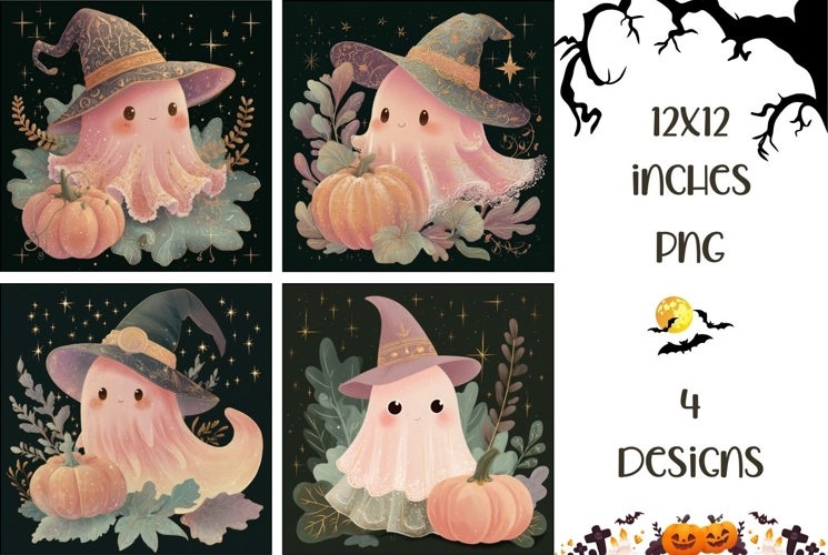 Glitter Halloween Backgrounds, Halloween Ghost PNG