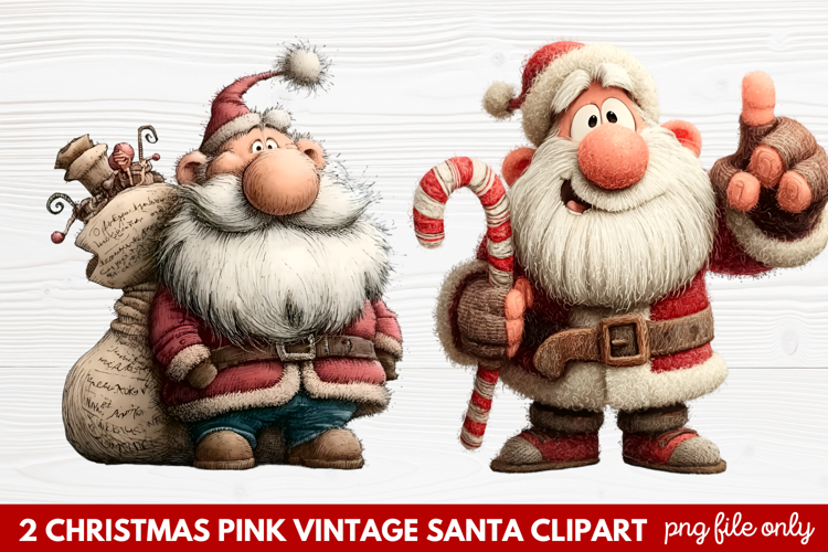 Cute Santa Clipart Image 13