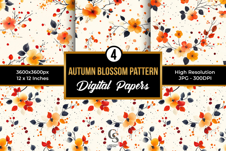 Fall Flowers Clipart Image 2