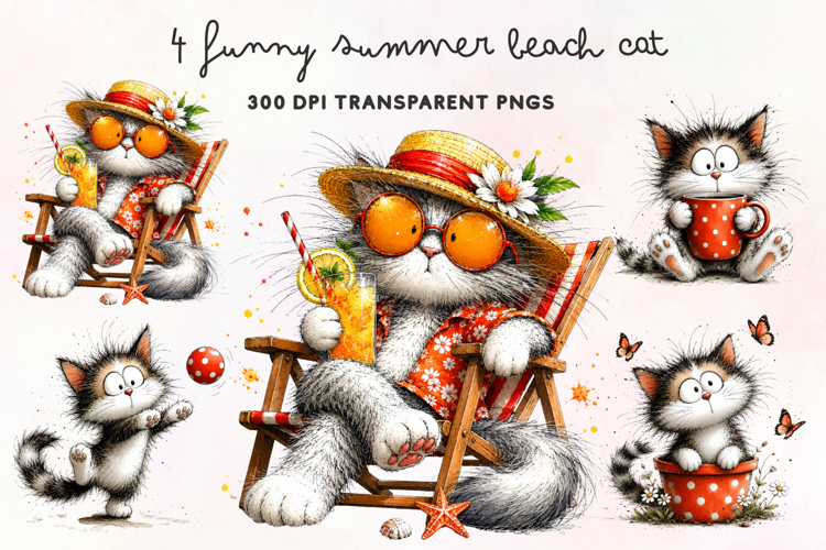 Cute Cat Illustration Image 23
