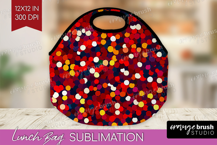 Glitter Texture Lunch Bag - Sparkle Glitter Lunch Bug PNG