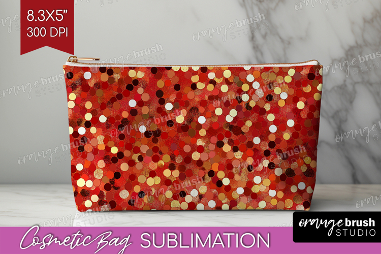 Glitter Texture Cosmetic Bag - Sparkle Glitter Makeup Bag