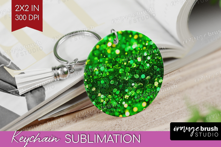 Glitter Texture Keychain PNG - Sparkle Glitter Keychain