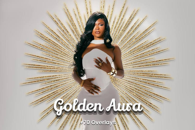 74 Golden Aura Overlays