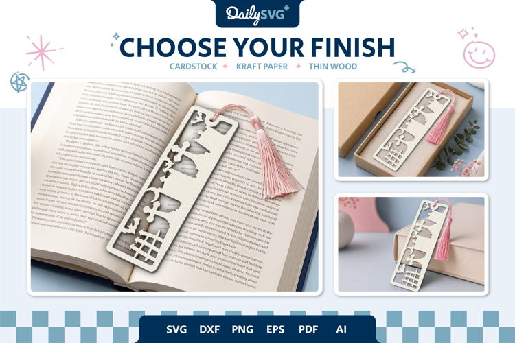 Graveyard Bookmark Halloween SVG
