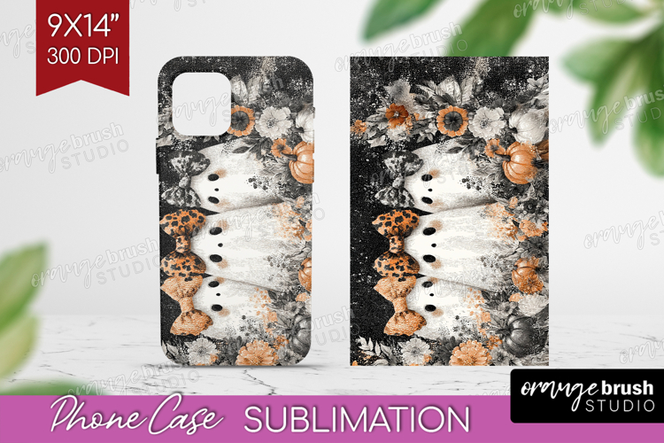 Cute Ghost Phone Case PNG - Spooky Halloween Case PNG