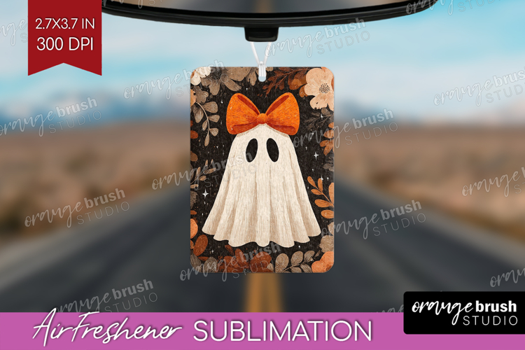 Cute Ghost Air Freshener PNG - Spooky Halloween PNG