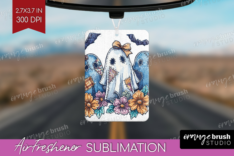 Cute Ghost Air Freshener PNG - Spooky Halloween PNG