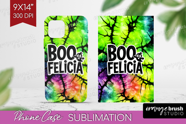 Sarcastic Halloween Quote Phone Case PNG - Tie Dye Case PNG