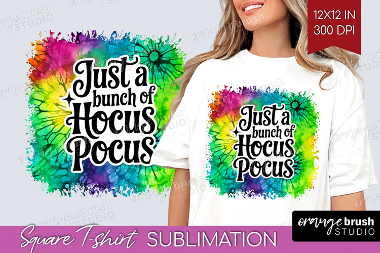 Sarcastic Halloween Quote Square Tshirt Background - Tie Dye