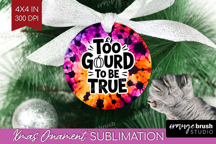 Sarcastic Halloween Quote Ornament PNG - Tie Dye PNG