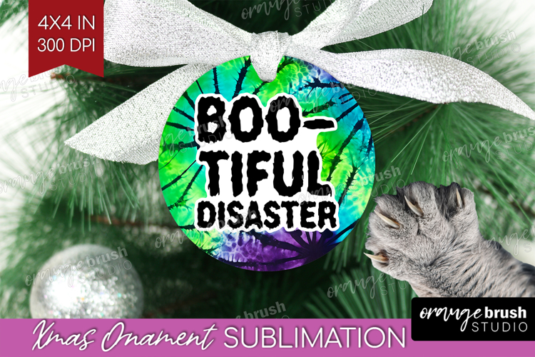 Sarcastic Halloween Quote Ornament PNG - Tie Dye PNG