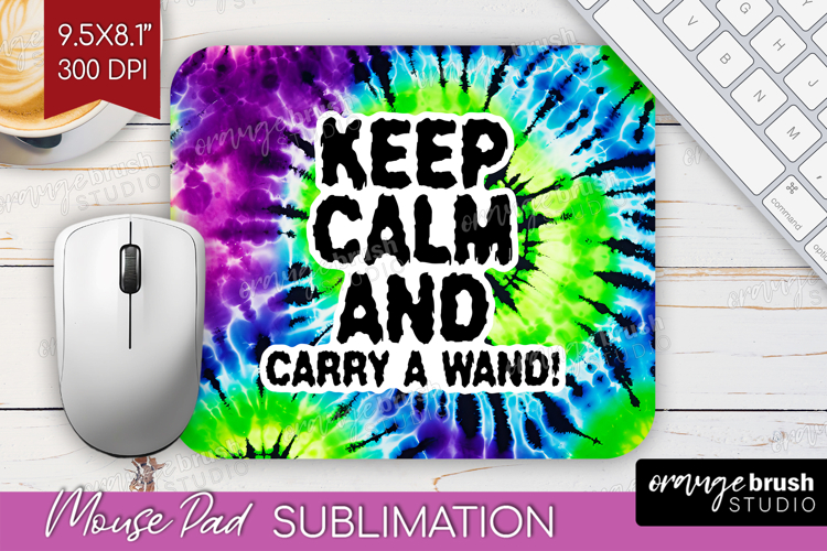Sarcastic Halloween Quote Mouse Pad Sublimation - Tie Dye