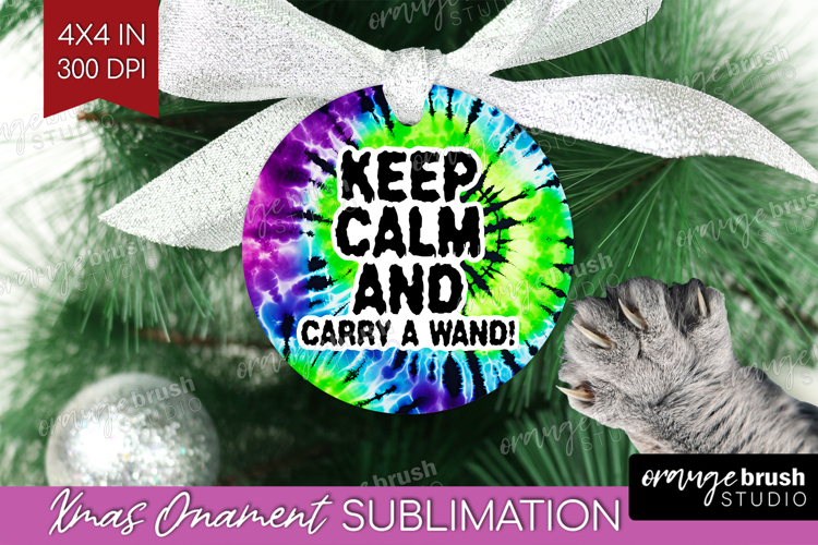 Sarcastic Halloween Quote Ornament PNG - Tie Dye PNG