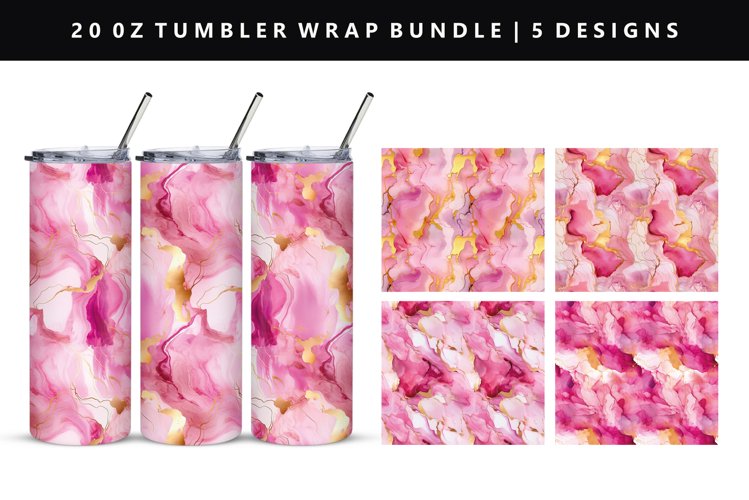 Alcohol Ink Tumbler Wrap Image 14