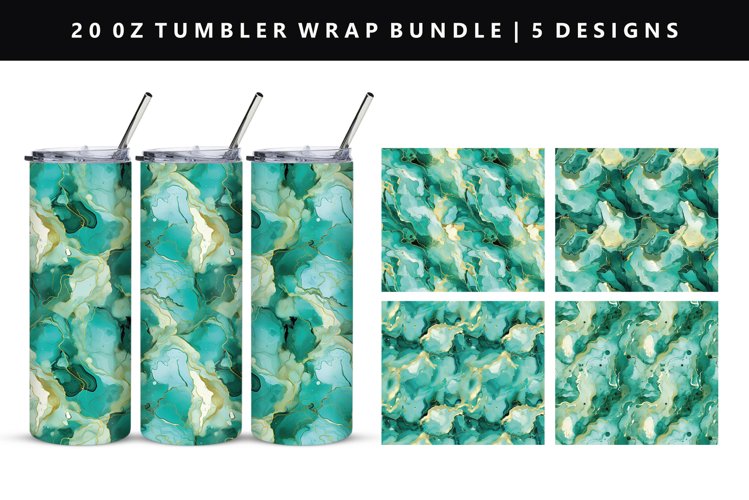 Alcohol Ink Tumbler Wrap Image 2