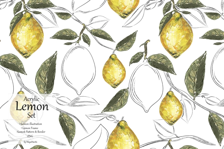 Acrylic Lemon Set