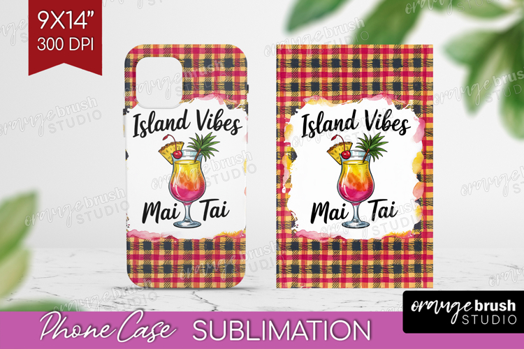 Mai Tai Cocktail Phone Case PNG Summer Drink Case PNG