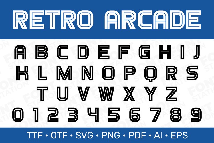 Retro Arcade Font Gaming Font