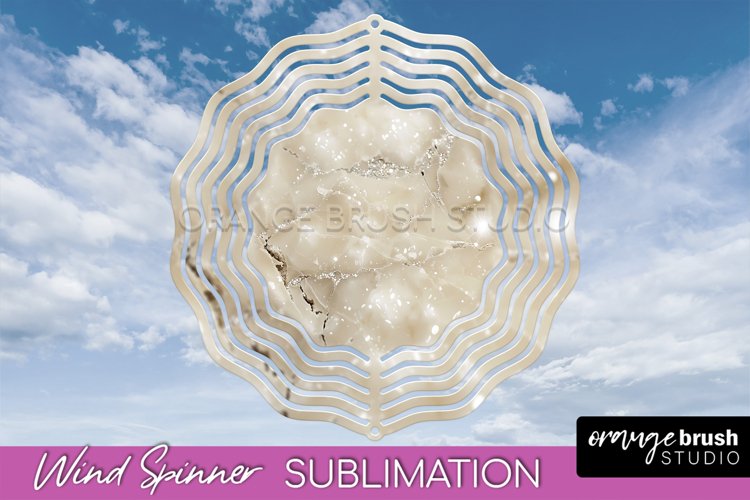 Marble Wind Spinner - Marble Texture Spinner Sublimation