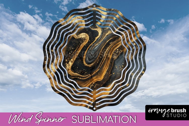 Marble Wind Spinner - Marble Texture Spinner Sublimation