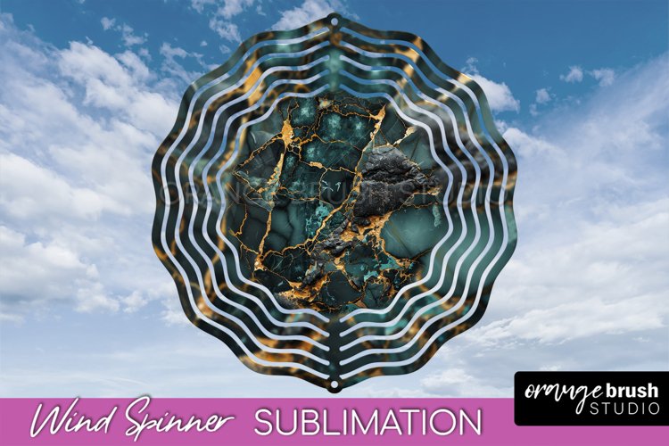 Marble Wind Spinner - Marble Texture Spinner Sublimation