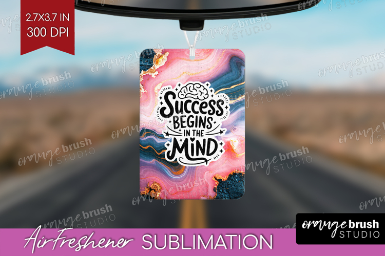 Inspirational Quote Air Freshener PNG - Marble Texture PNG