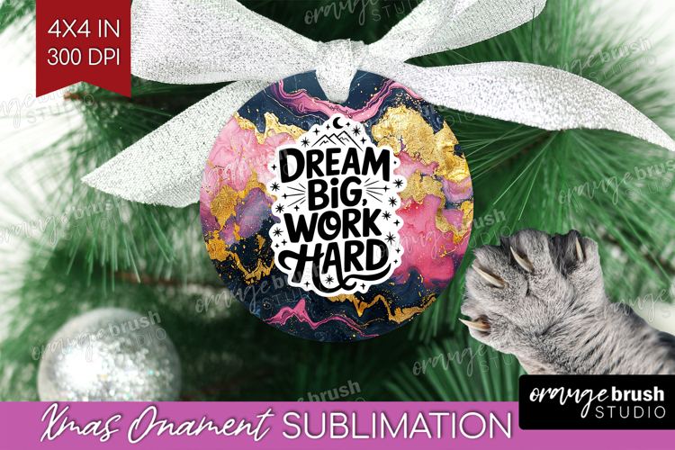 Inspirational Quote Ornament PNG - Marble Texture PNG