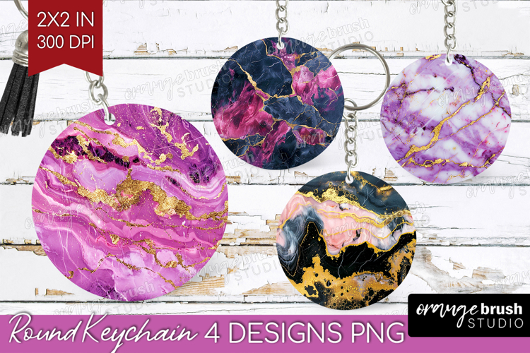 Marble Texture Keychain PNG - Stone Texture Keychain