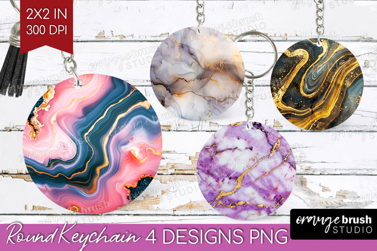 Marble Texture Keychain PNG - Stone Texture Keychain