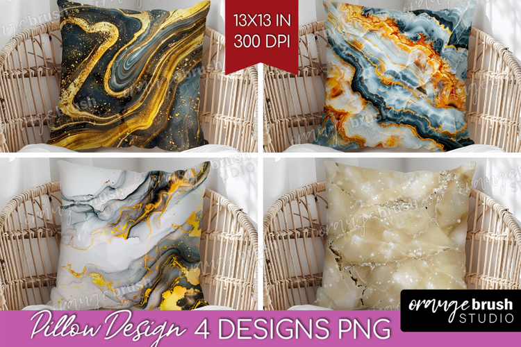 Marble Texture Pillow Sublimation - Stone Texture Pillow PNG