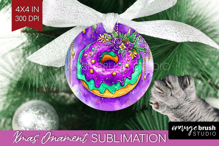 Mardi Gras Ornament PNG - Carnival PNG Sublimation