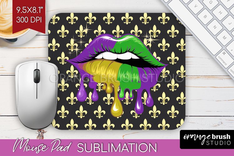 Mardi Gras Mouse Pad Sublimation - Carnival Mousepad PNG