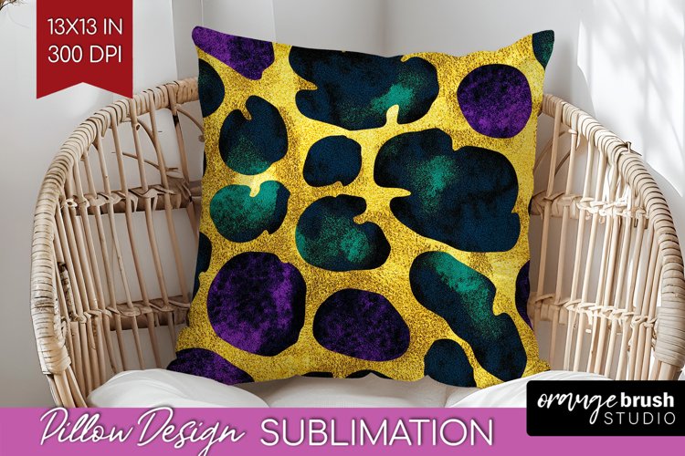 Mardi Gras Pillow Sublimation - Carnival Pillow Cover PNG