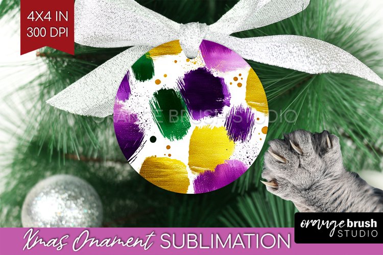 Mardi Gras Ornament PNG - Carnival PNG Sublimation