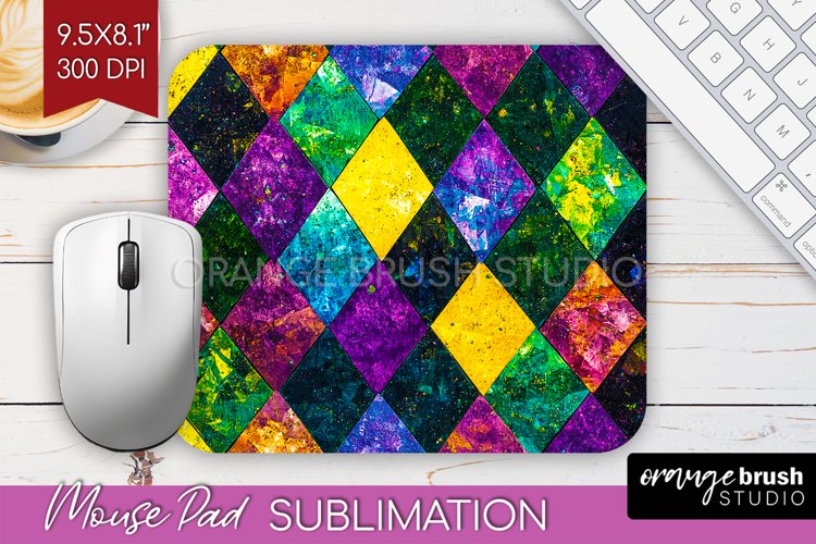 Mardi Gras Mouse Pad Sublimation - Carnival Mousepad PNG