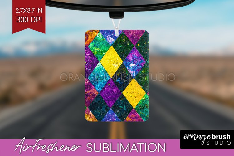 Mardi Gras Air Freshener PNG - Carnival PNG Sublimation